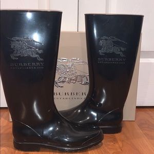 Authentic Burberry rain boots